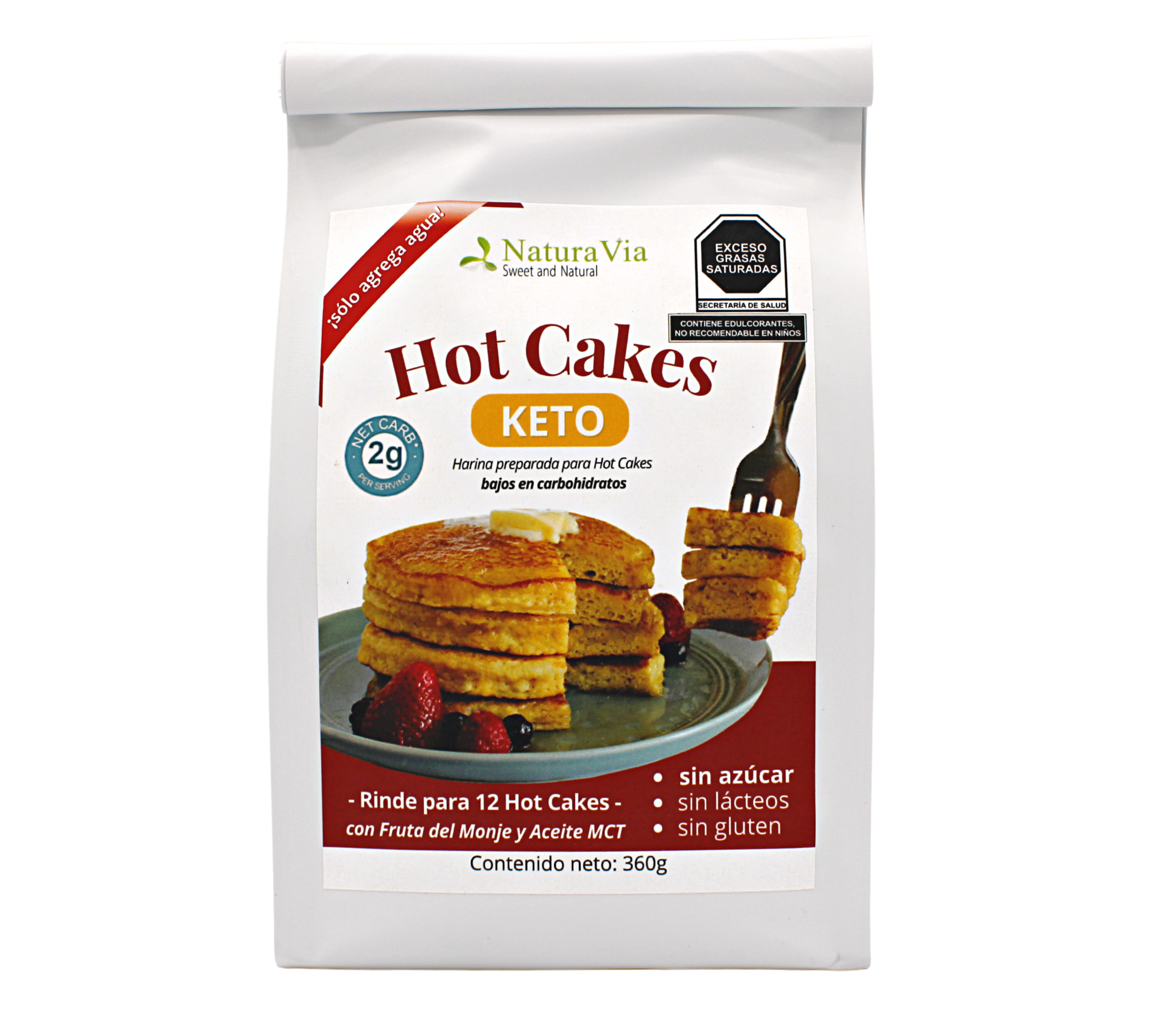 Paquete Hotcakes Keto + Miel sabor Maple