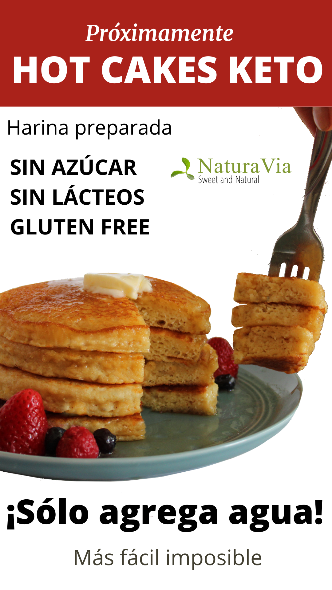 Paquete Hotcakes Keto + Miel sabor Maple