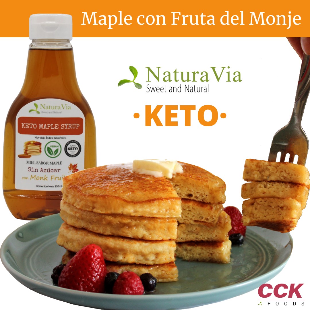 Paquete Hotcakes Keto + Miel sabor Maple