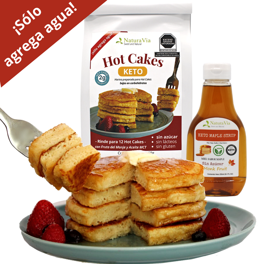 Harina para HotCakes Keto  ¡Sólo agrega agua!