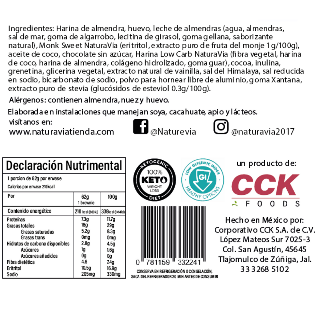 Brownie Keto Nueva Presentación